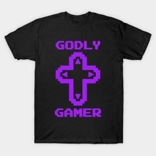 Godly Gamer (v8 - purple) T-Shirt